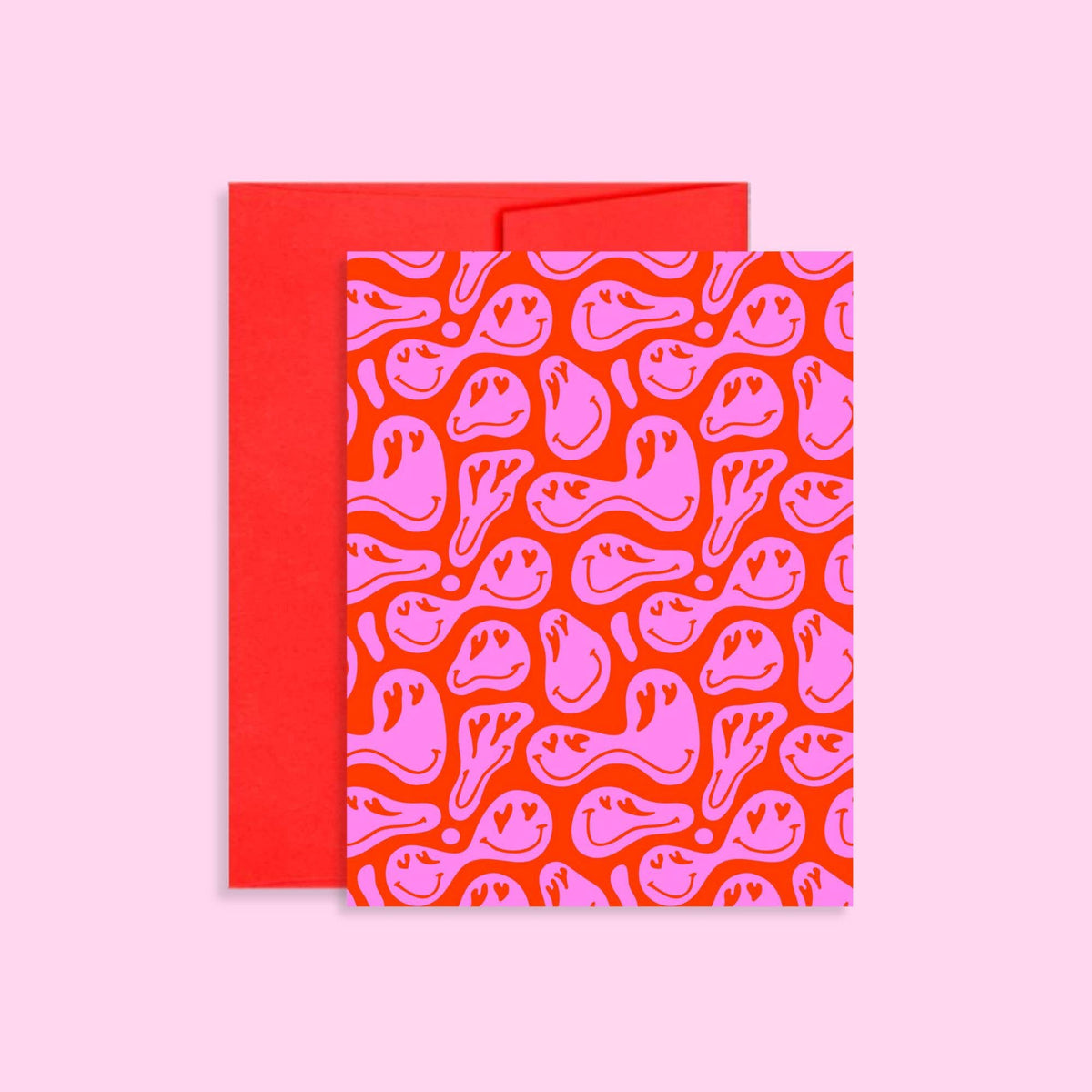 Valentine’s Day Smiley Face Blank Card