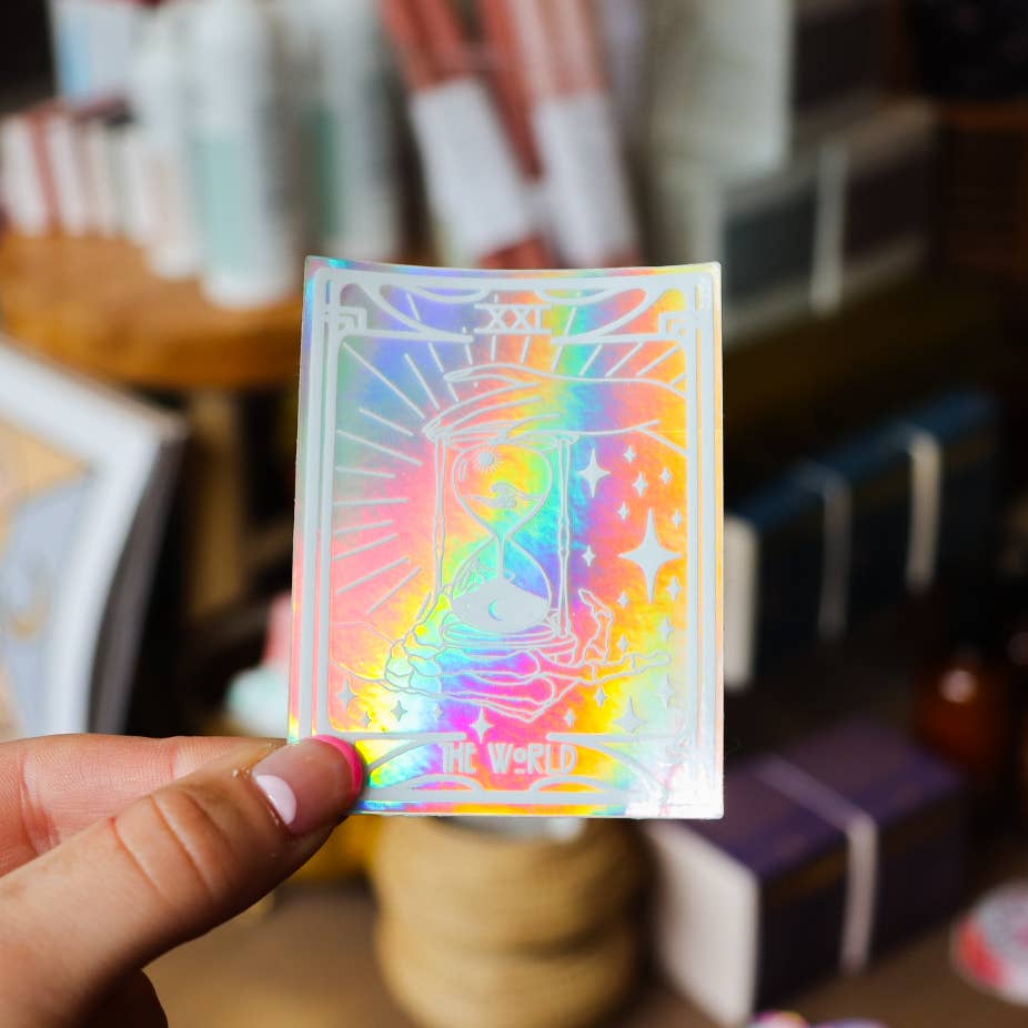The World Tarot - Holographic Sticker