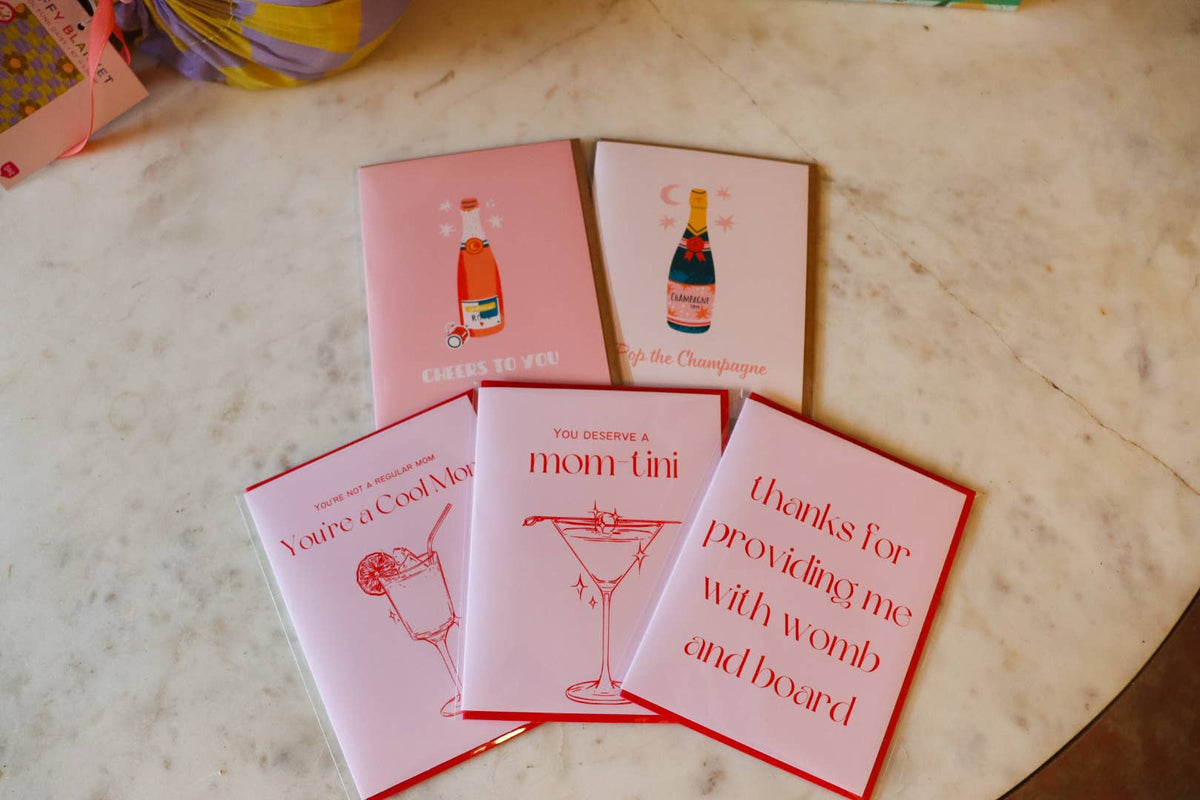 You Deserve a Mom-tini | Retro Mother’s Day Card