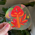 Mini Mushroom Suncatcher | Rainbow Sticker