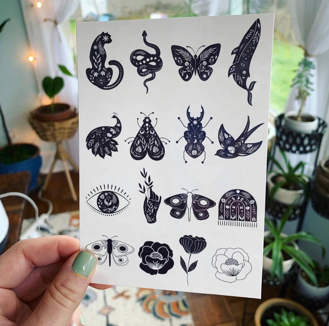 Celestial Creatures Temporary Tattoos
