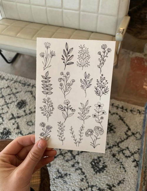 Botanical Temporary Tattoos