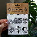 Mountains Temporary Tattoo Sheet