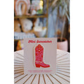 Pink Cowboy Boot Mini Suncatcher
