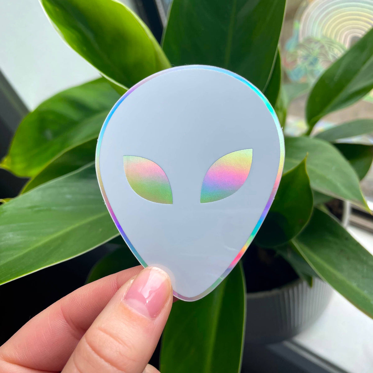 90’s Alien Sticker - White