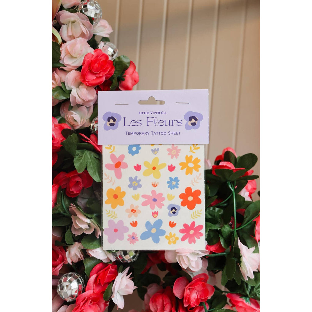 Les Fleurs Temporary Tattoo Sheet