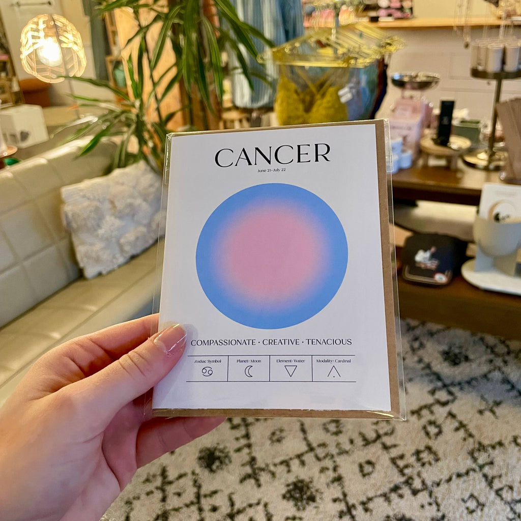 Cancer Zodiac Aura Greeting Card