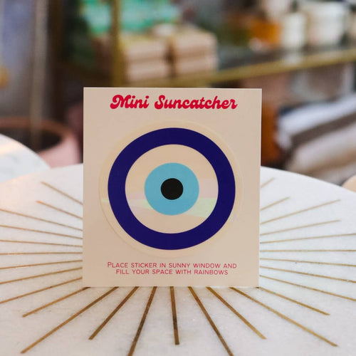 Blue Evil Eye Mini Suncatcher Sticker
