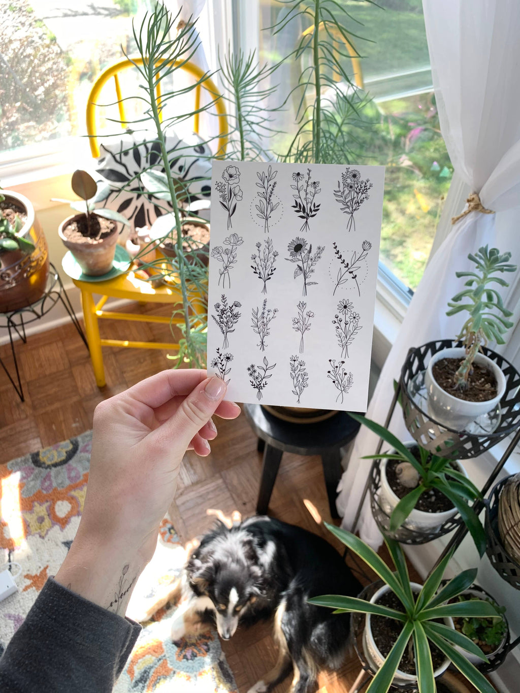 Wildflower Temporary Tattoos
