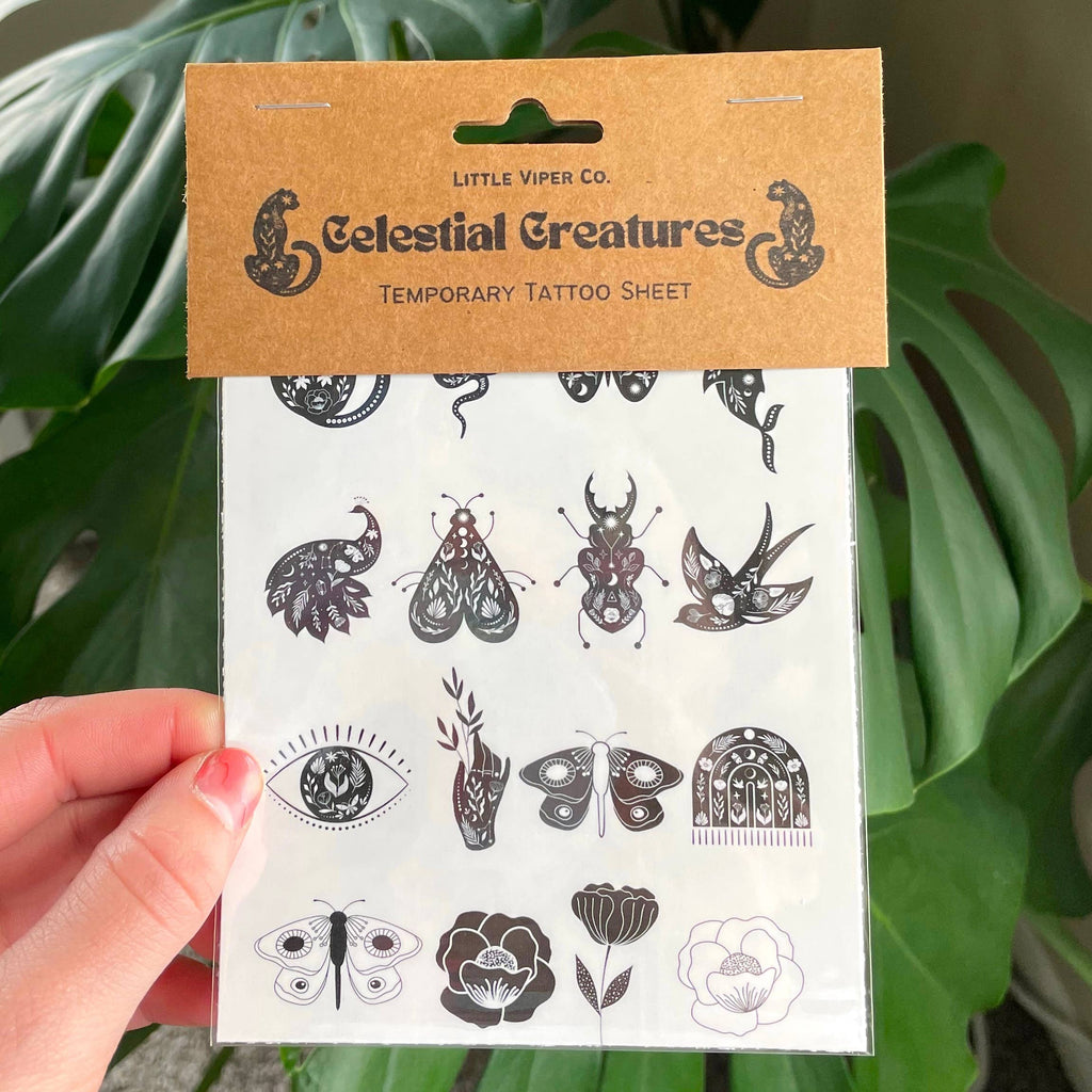 Celestial Creatures Temporary Tattoos