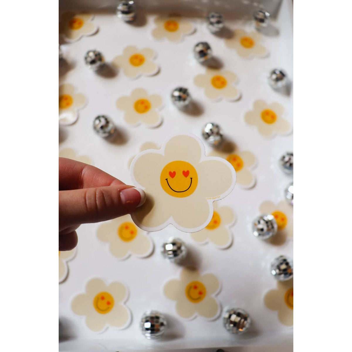 Smiley Daisy Sticker