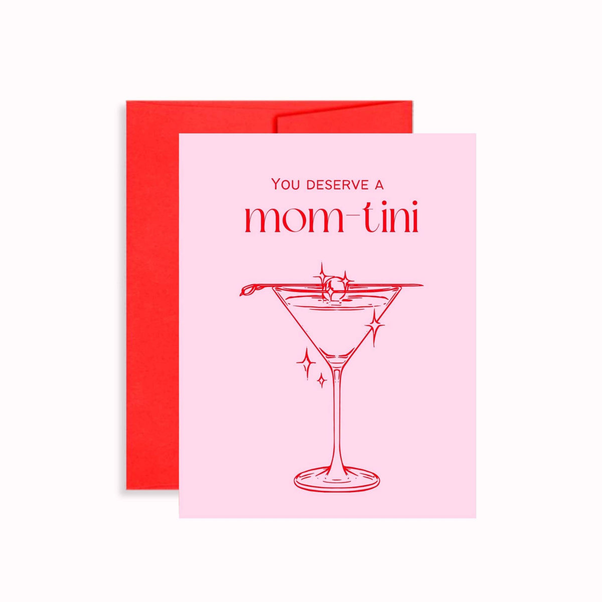 You Deserve a Mom-tini | Retro Mother’s Day Card