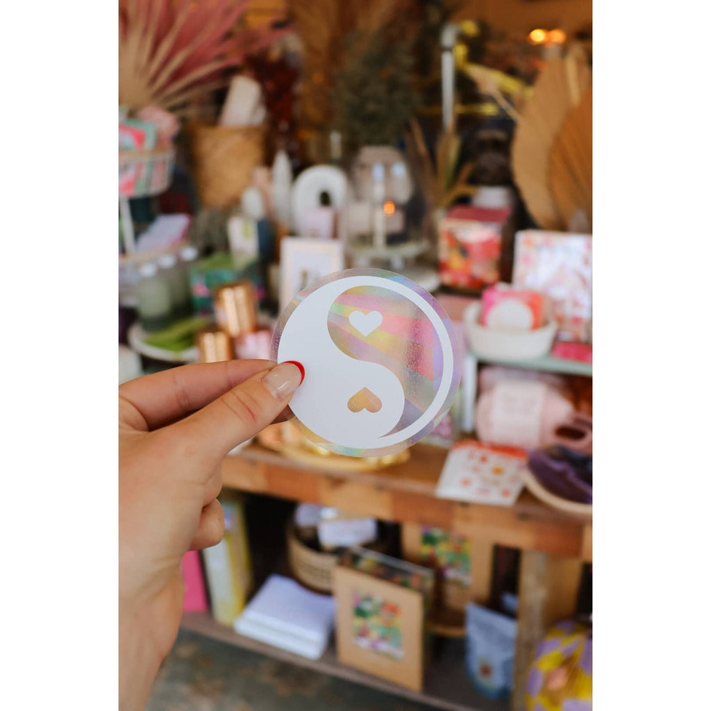 Yin and Yang Heart Mini Suncatcher